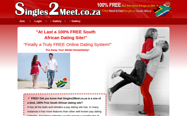singles2meet.co.za Reviews & Reviews Website Screenshot