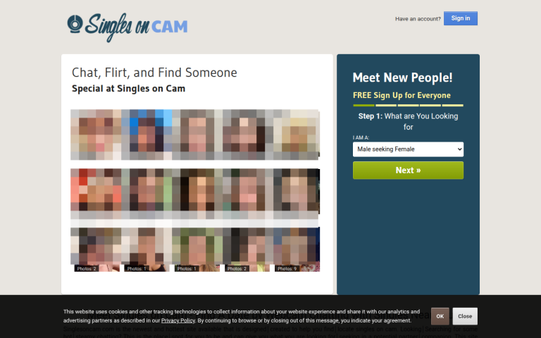 singlesoncam.com Reviews & Reviews Website Screenshot