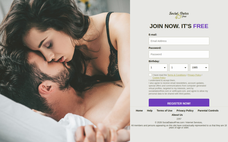 socialdates4free.com Reviews & Reviews Website Screenshot