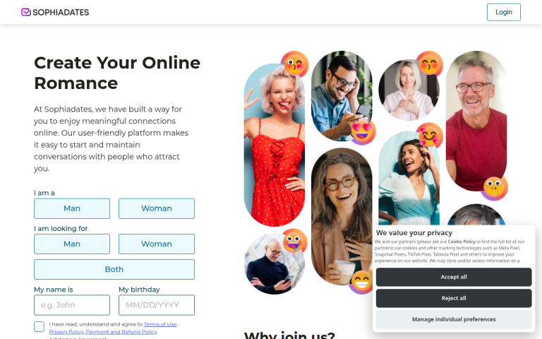 sophiadates.com Reviews & Reviews Website Screenshot