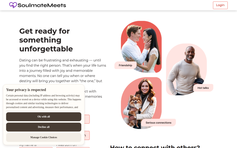 soulmatemeets.com Reviews & Reviews Website Screenshot
