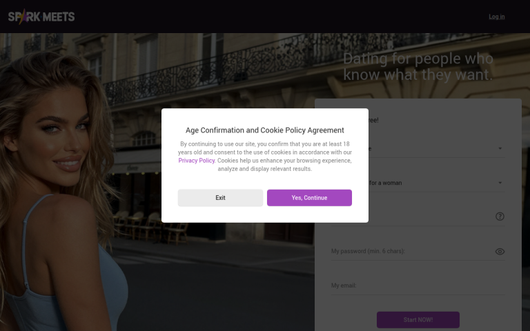 sparkmeets.com Reviews & Reviews Website Screenshot