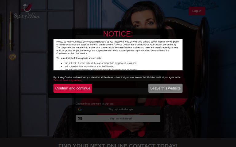 spicywives.com Reviews & Reviews Website Screenshot