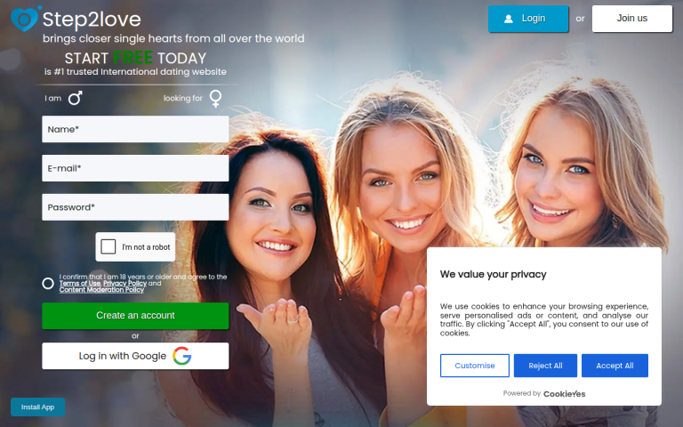 step2love.com Reviews & Reviews Website Screenshot