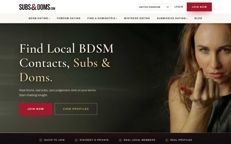 subs-and-doms.com Reviews & Reviews Website Screenshot