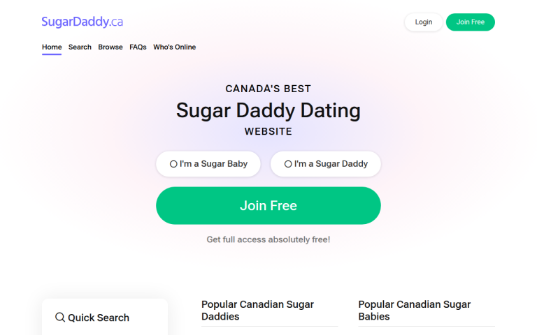 sugardaddy.ca Reviews & Reviews Website Screenshot