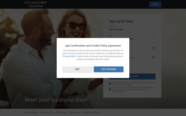 sugardaddy4dating.com Reviews & Reviews Website Screenshot