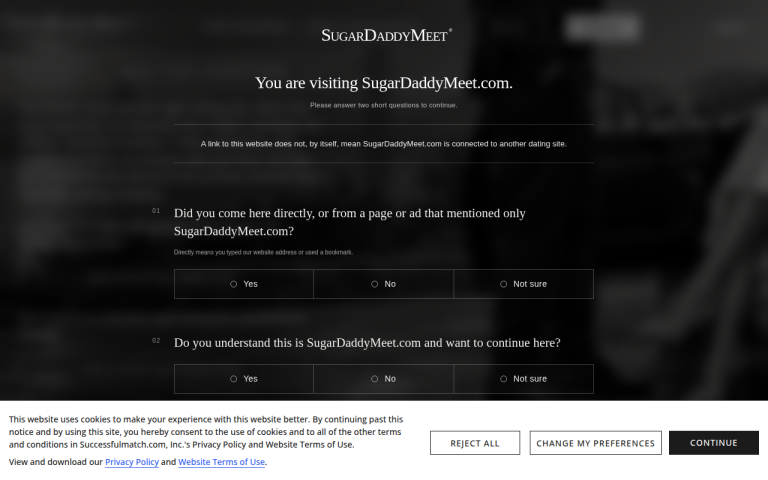sugardaddymeet.com Reviews & Reviews Website Screenshot