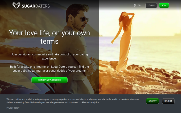 sugardaters.com Reviews & Reviews Website Screenshot