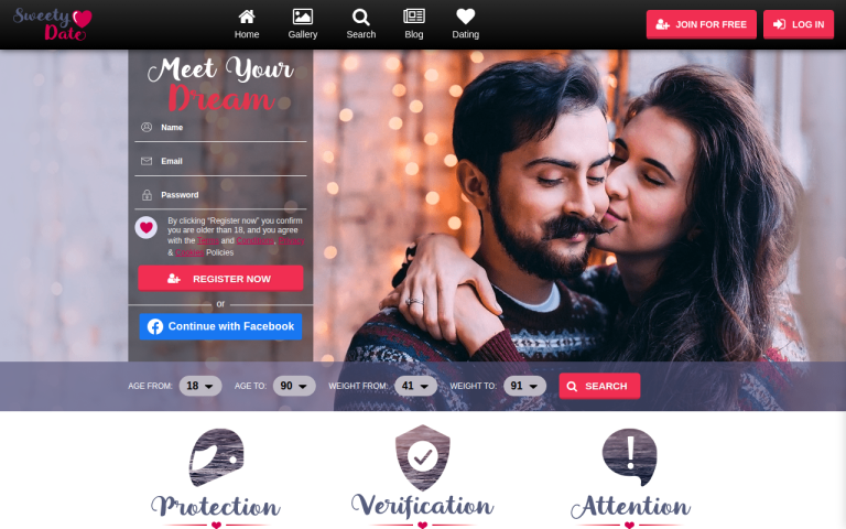 sweetydate.com Reviews & Reviews Website Screenshot