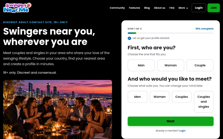 swingersnear.me Reviews & Reviews Website Screenshot
