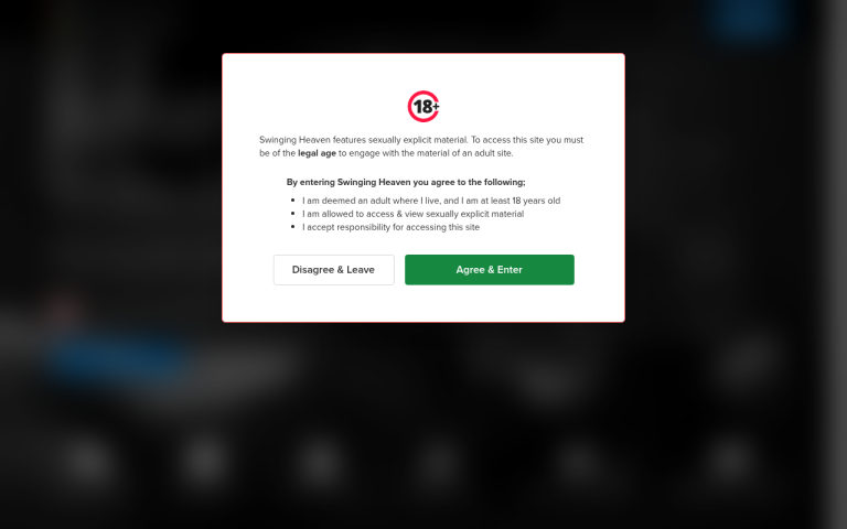 swingingheaven.co.uk Reviews & Reviews Website Screenshot