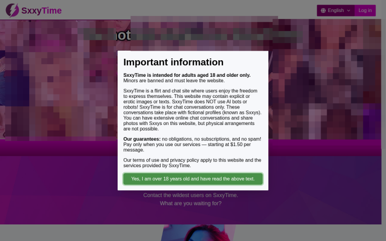 sxxytime.com Reviews & Reviews Website Screenshot