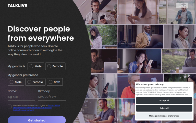 talkliv.com Reviews & Reviews Website Screenshot