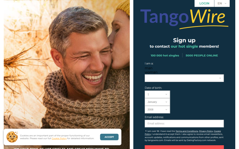 tangowire.com Reviews & Reviews Website Screenshot
