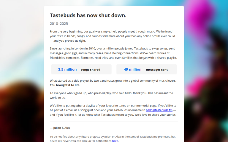 tastebuds.fm Reviews & Reviews Website Screenshot
