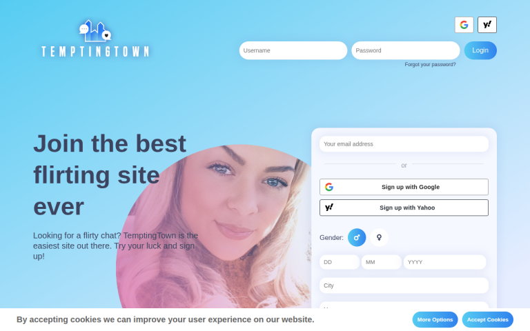 temptingtown.com Reviews & Reviews Website Screenshot