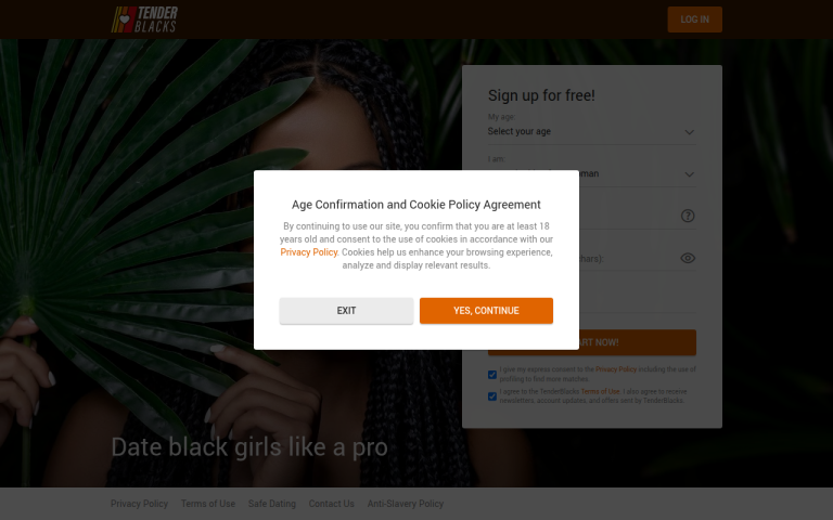 tenderblacks.com Reviews & Reviews Website Screenshot