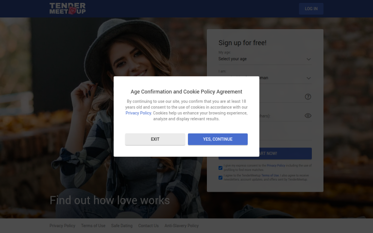tendermeetup.com Reviews & Reviews Website Screenshot