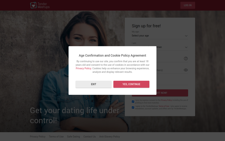 tendermeetups.com Reviews & Reviews Website Screenshot