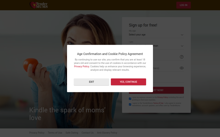 tendermums.com Reviews & Reviews Website Screenshot