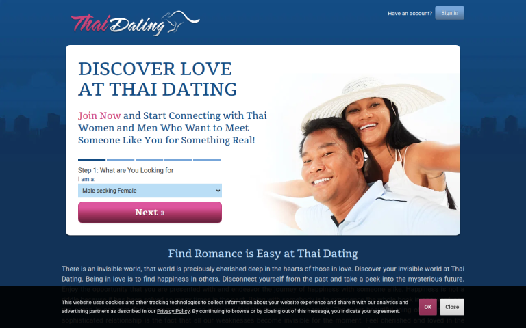 thaidating.com.au Reviews & Reviews Website Screenshot