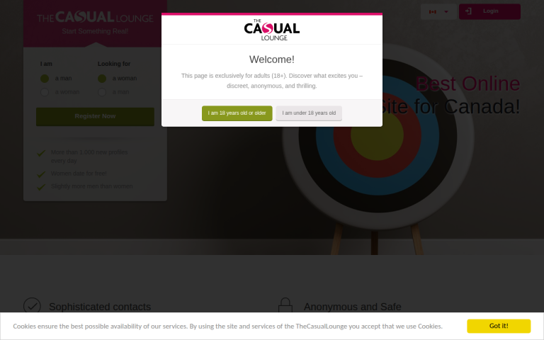 thecasuallounge.ca Reviews & Reviews Website Screenshot