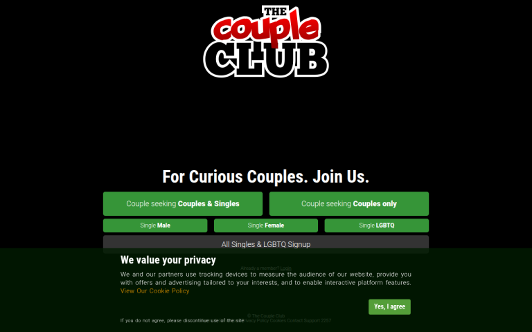 thecoupleclub.com Reviews & Reviews Website Screenshot