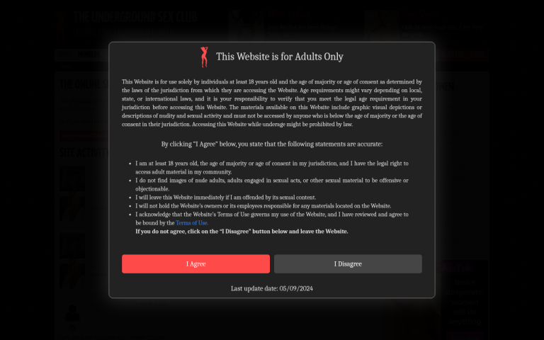 theundergroundsexclub.com Reviews & Reviews Website Screenshot