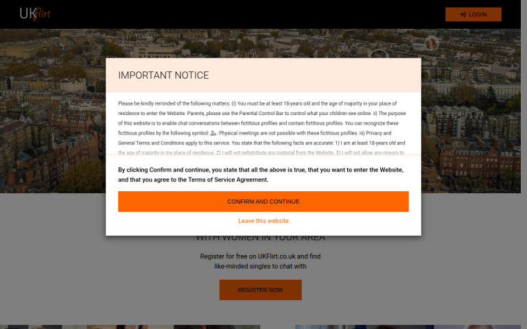 ukflirt.co.uk Reviews & Reviews Website Screenshot