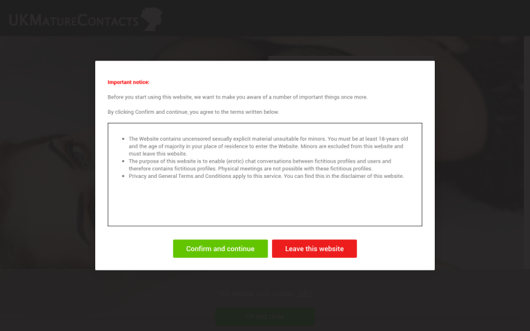 ukmaturecontacts.com Reviews & Reviews Website Screenshot