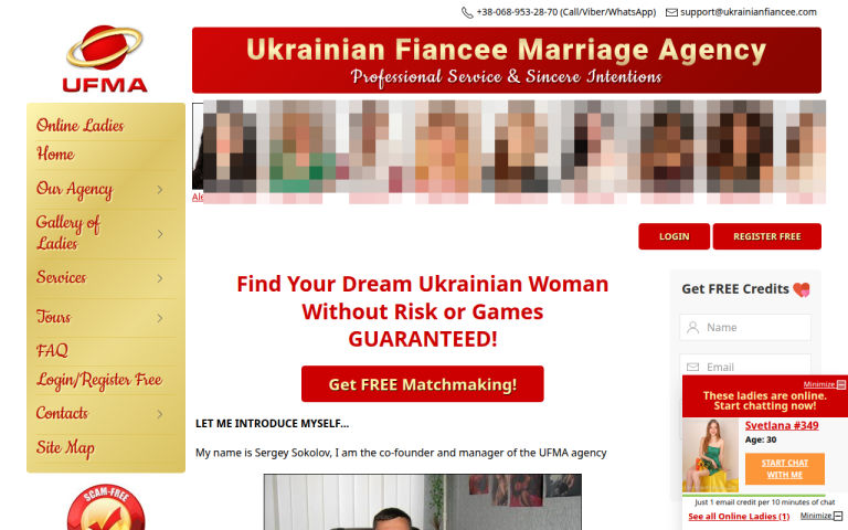 ukrainianfiancee.com Reviews & Reviews Website Screenshot