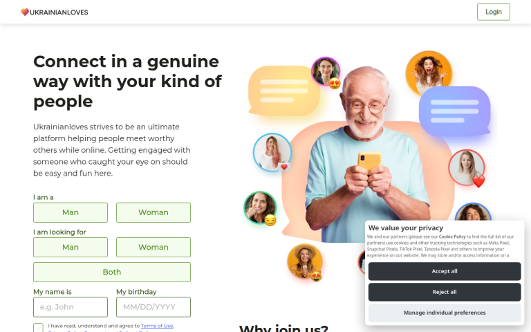 ukrainianloves.com Reviews & Reviews Website Screenshot