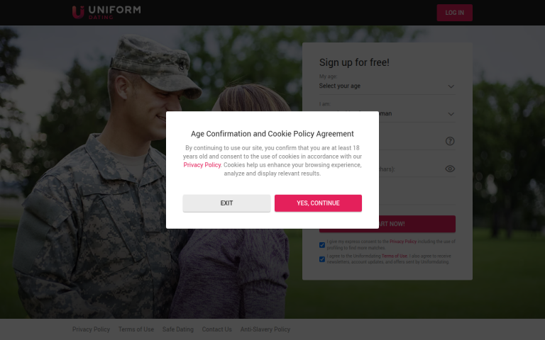 uniformdating.com Reviews & Reviews Website Screenshot