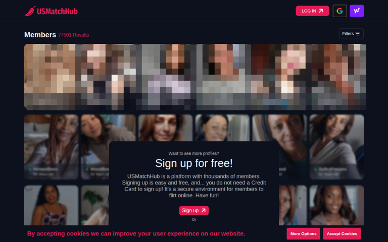 usmatchhub.com Reviews & Reviews Website Screenshot