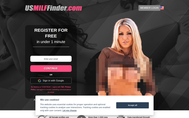 usmilffinder.com Reviews & Reviews Website Screenshot