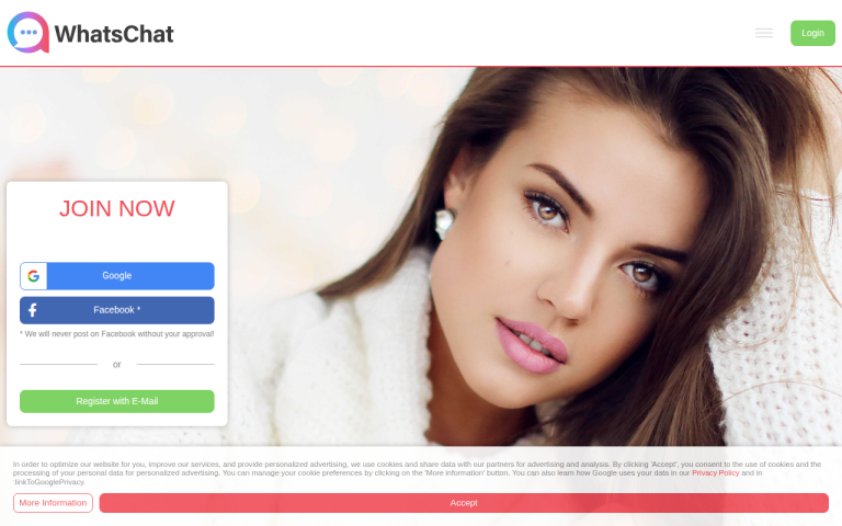 whatschat.com Reviews & Reviews Website Screenshot