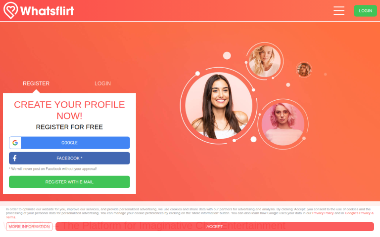 whatsflirt.com Reviews & Reviews Website Screenshot