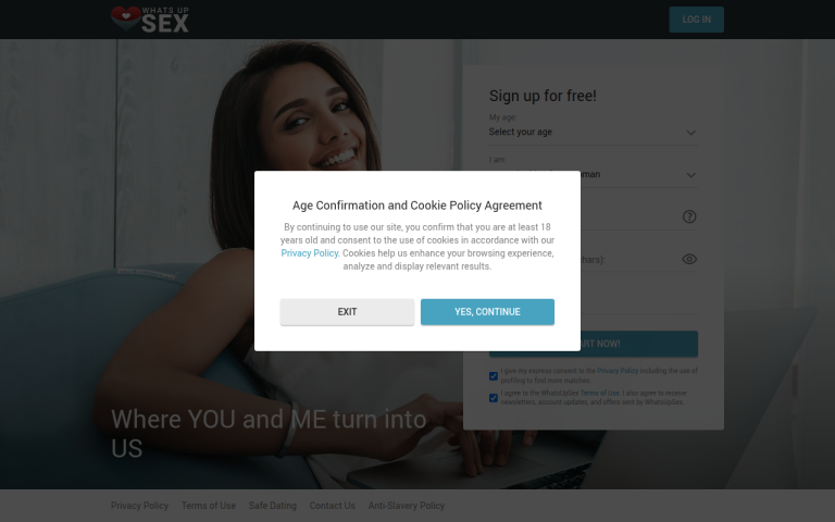 whatsupsex.com Reviews & Reviews Website Screenshot
