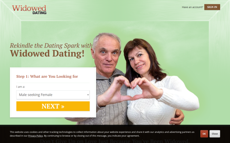 widoweddating.com Reviews & Reviews Website Screenshot