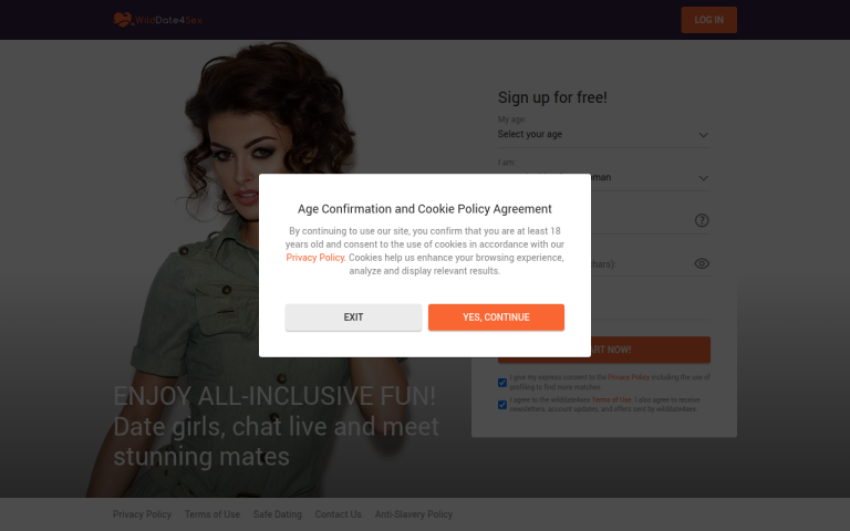 wilddate4sex.com Reviews & Reviews Website Screenshot