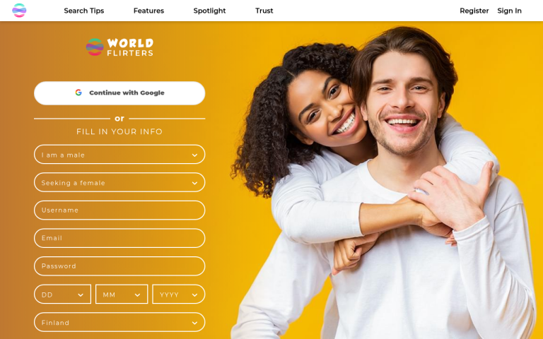 worldflirters.com Reviews & Reviews Website Screenshot