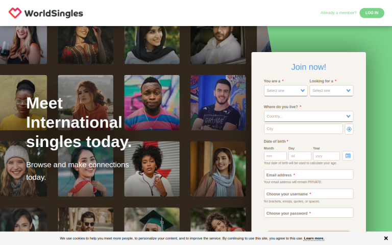 worldsingles.com Reviews & Reviews Website Screenshot