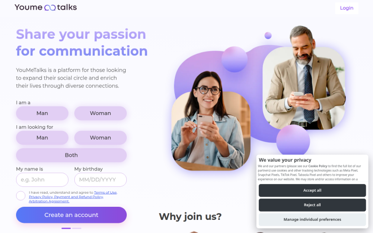 youmetalks.com Reviews & Reviews Website Screenshot