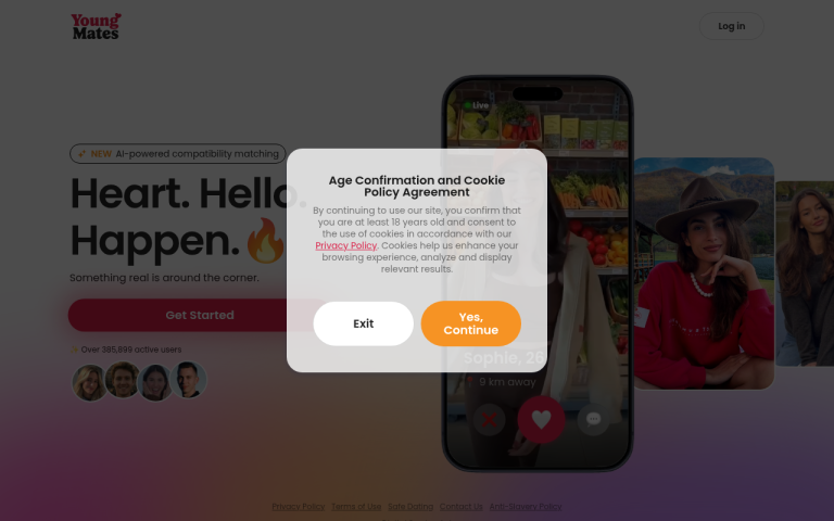 youngmates.com Reviews & Reviews Website Screenshot