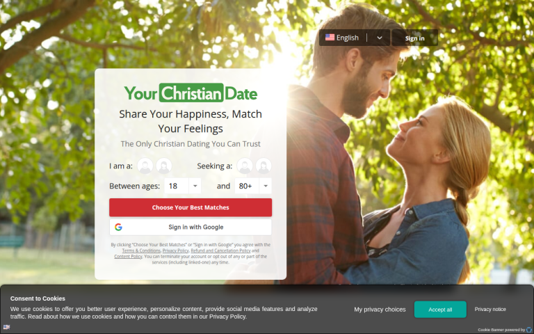 yourchristiandate.com Reviews & Reviews Website Screenshot