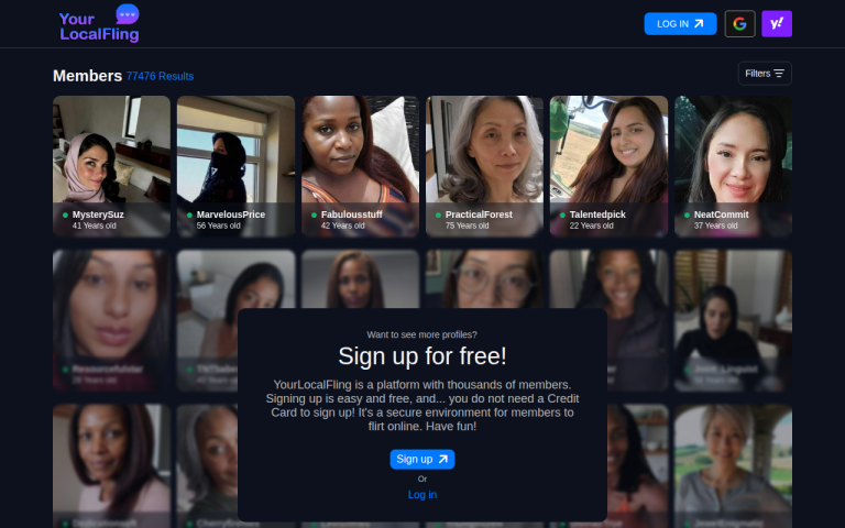 yourlocalfling.com Reviews & Reviews Website Screenshot