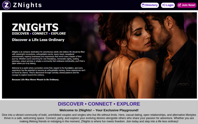 znights.com Reviews & Reviews Website Screenshot